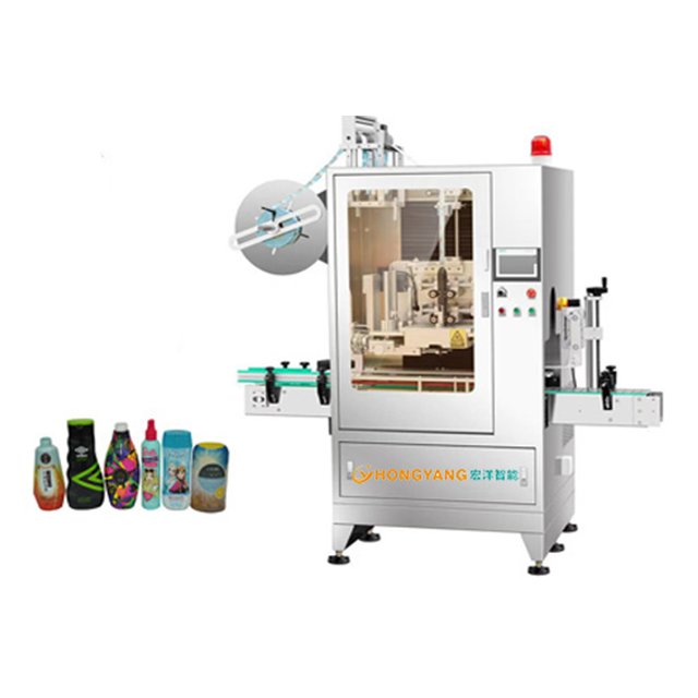 Flat shrink film sleeve marking machine
