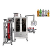Juice and beverage bottle labeling machine
