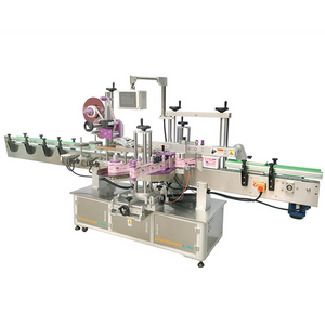 Three-sheet label double side and top labeling machine